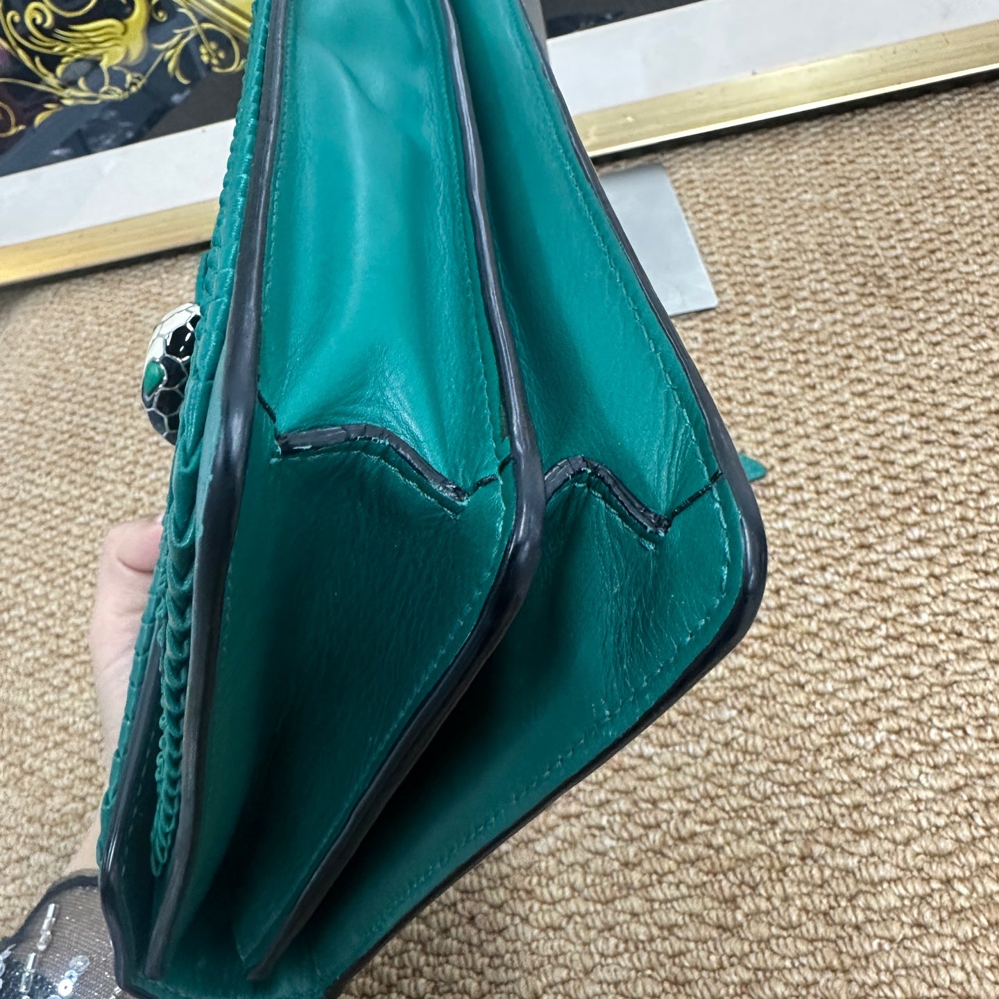 Bvlgari - Serpenti Forever Flap Bag - Calfskin leather - Green - (medium)