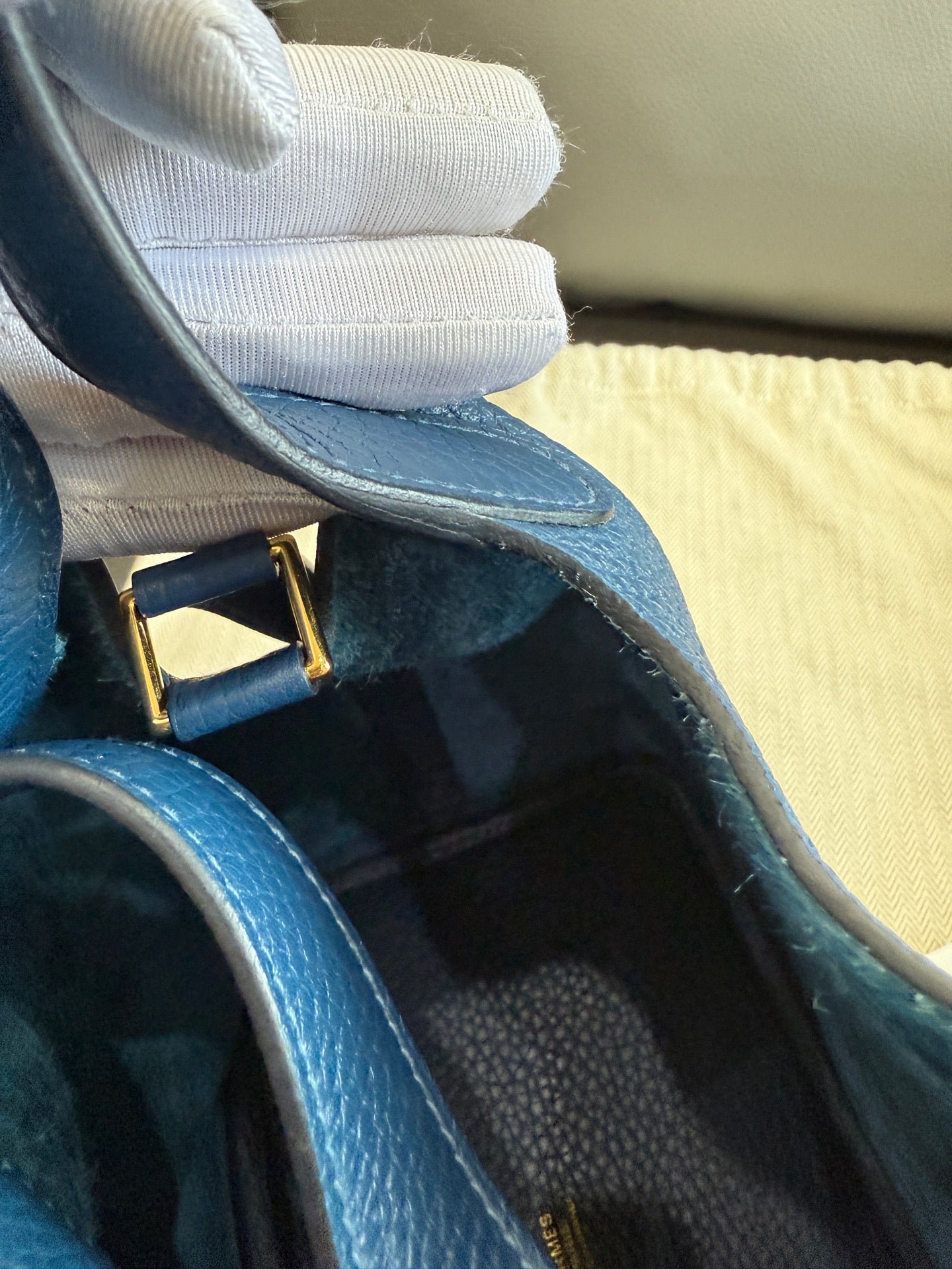 Hermès - Picotin Lock 18 - Clemence leather - Deep Blue with Gold-Tone Hardware - (mini)