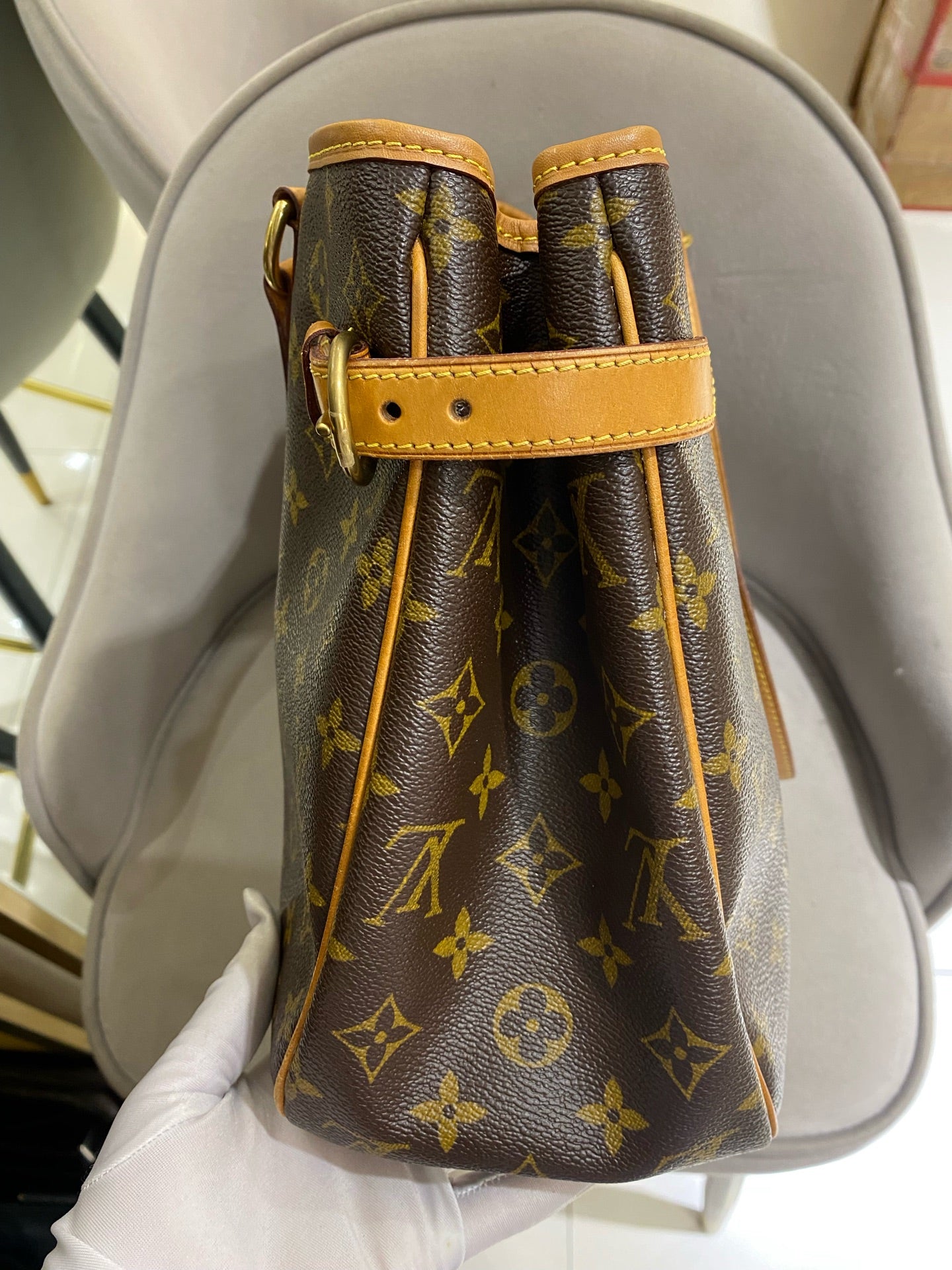 Louis Vuitton - Batignolles Horizontal - Monogram canvas with Vachetta leather trim - Brown - (medium)