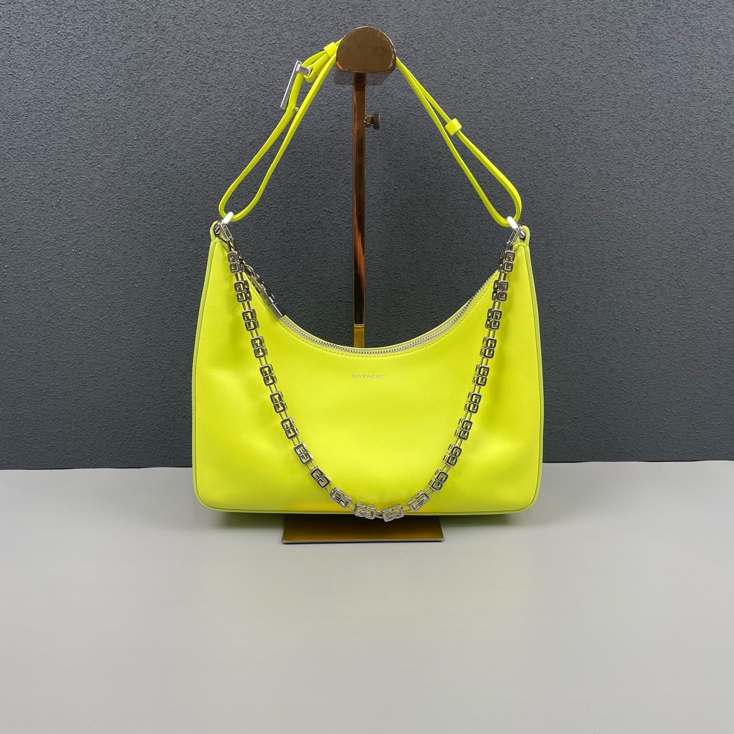 Givenchy - Moon Cut Small Shoulder Bag - Leather - Yellow - (Small)
