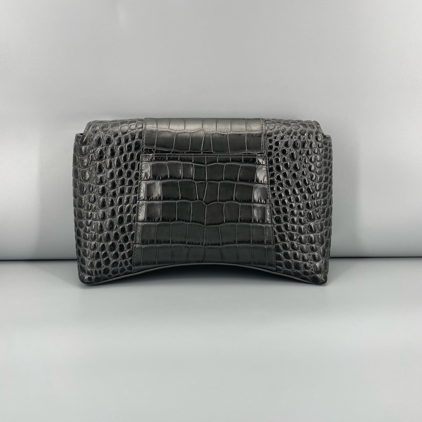 Balenciaga - Hourglass - Leather (crocodile-embossed) - Dark Green - (small)