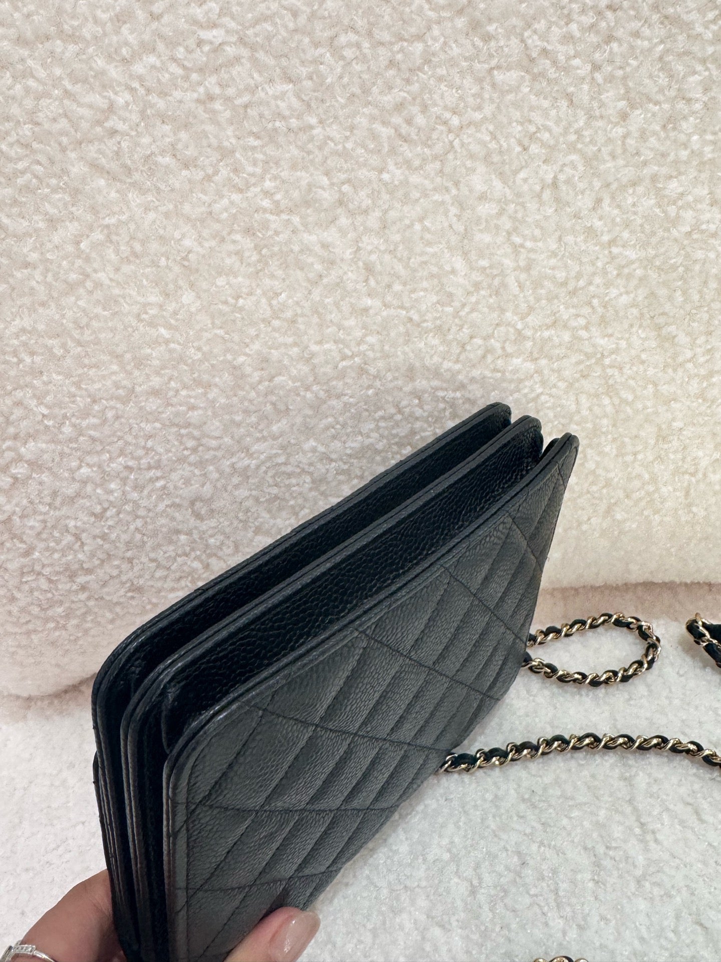 Chanel - Wallet on Chain (WOC) - Caviar leather - Black - (mini)
