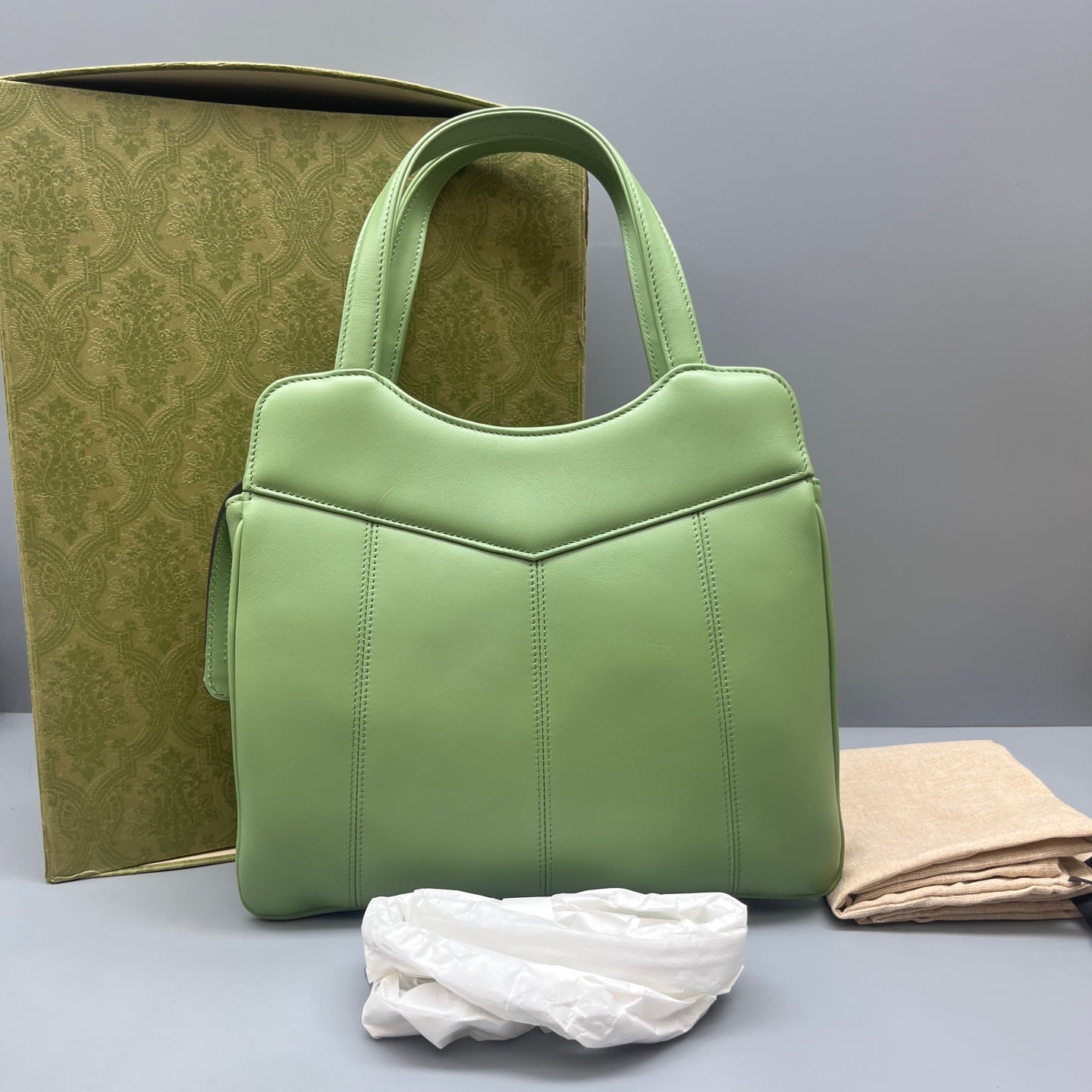 Gucci - Petite Tote Bag - Leather - Light Green - (medium)