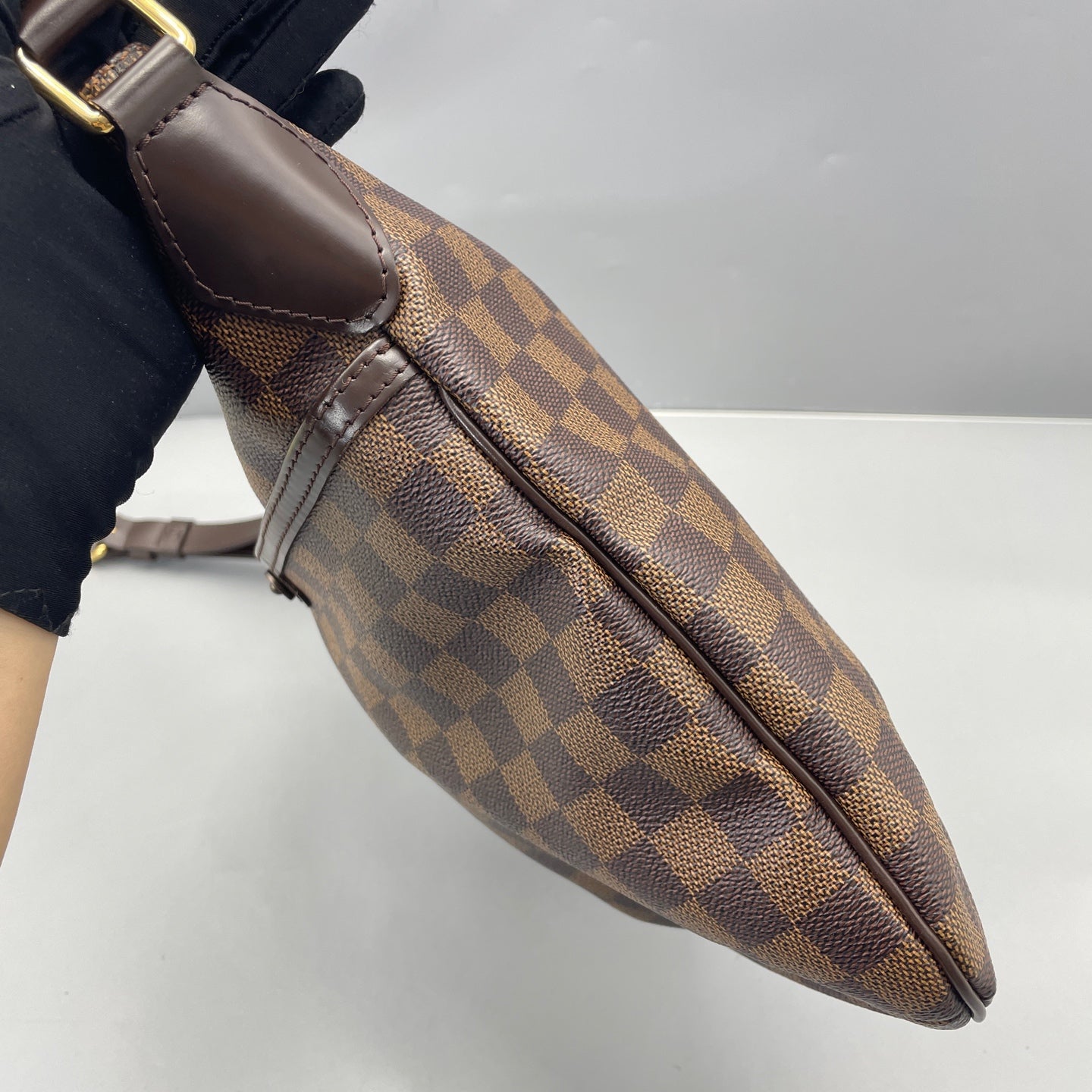 Louis Vuitton - Hobo Crossbody Bag - Damier Ebène coated canvas with leather trim - Brown - (medium)