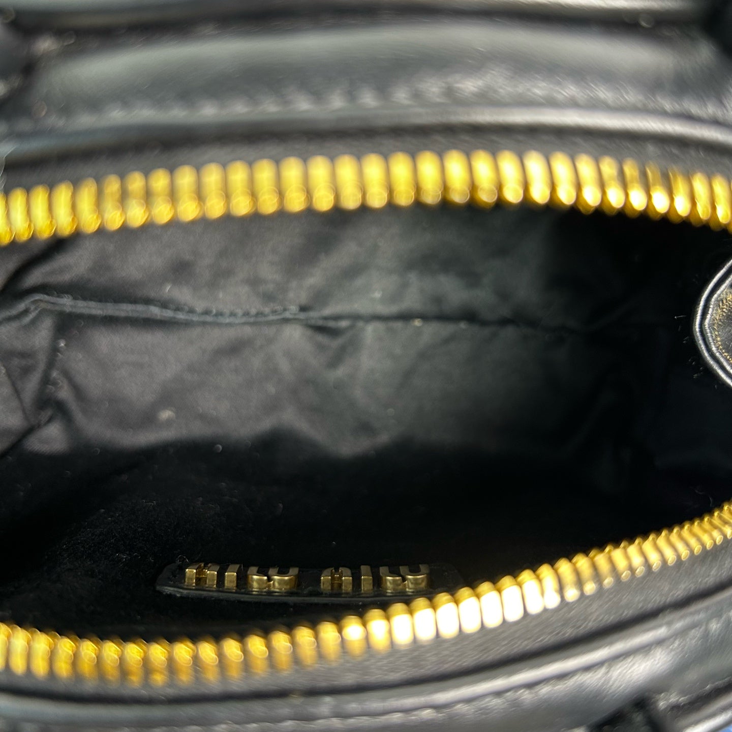 Miu Miu - Bowling Handbag - Leather - Black - (mini)