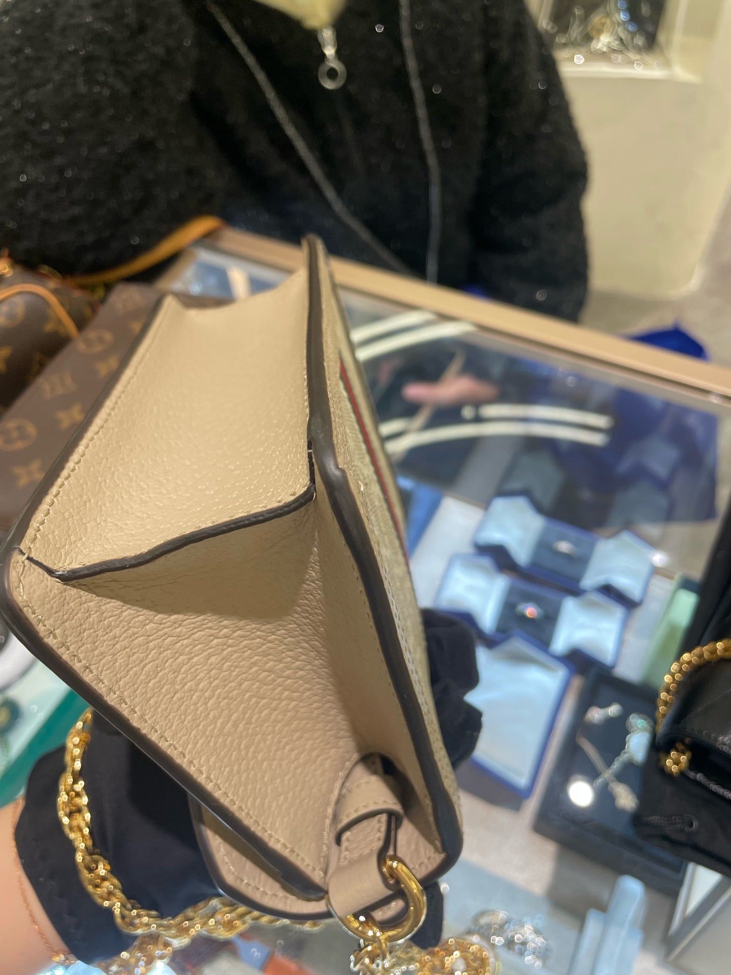 Gucci - Ophidia Mini Messenger Bag - GG Supreme canvas with leather trim - Beige - (mini)