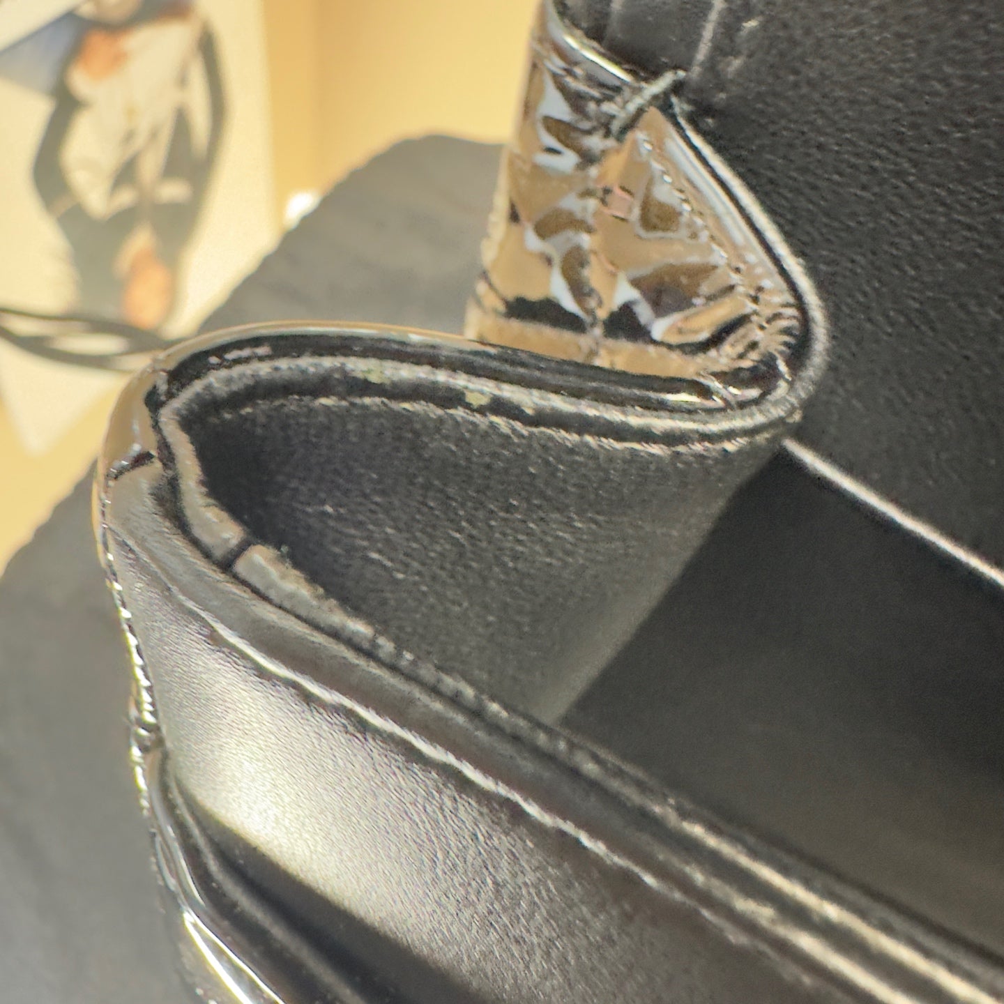 Chanel - Classic Flap Jumbo Double Flap - Patent leather - Black - (Large)