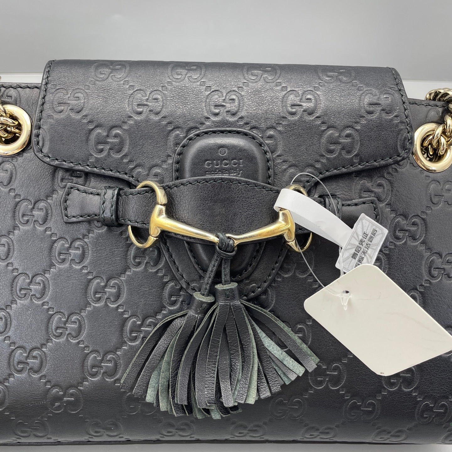 Gucci - Emily Chain Bag - Leather - Black - (small)