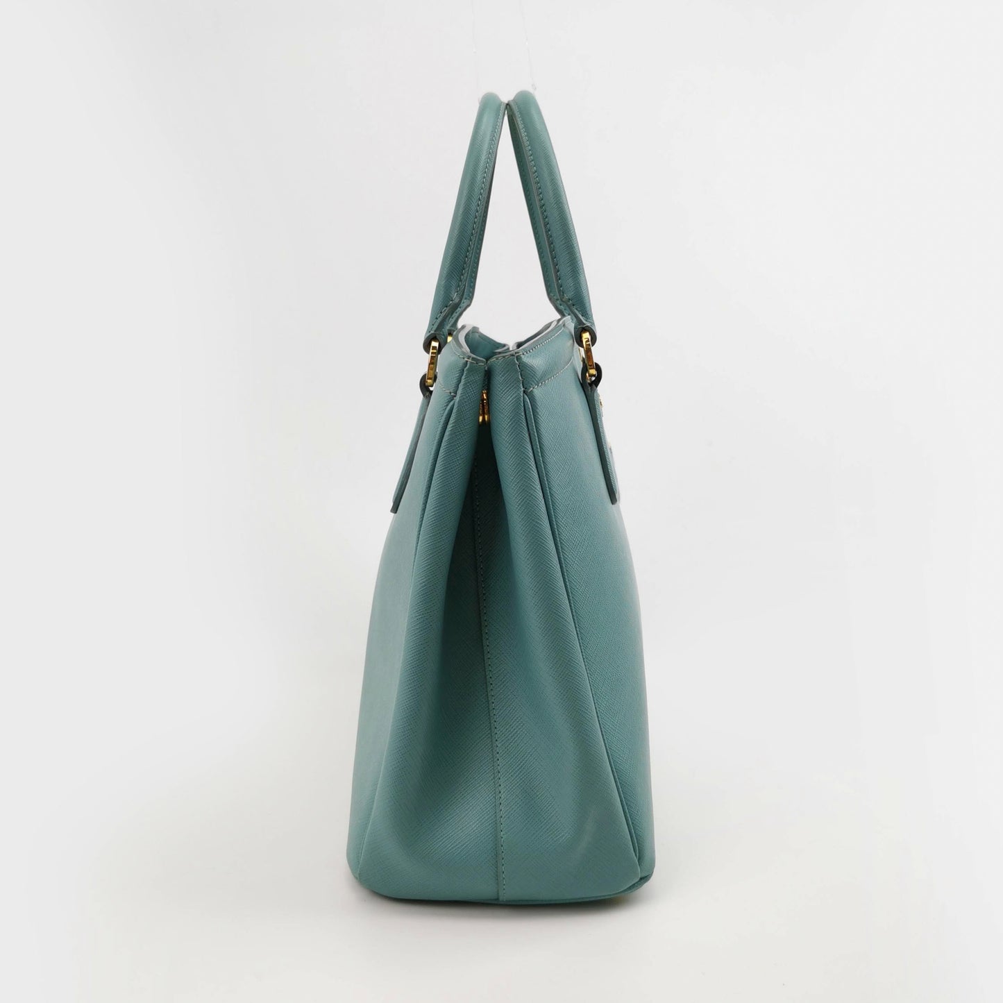 Prada - BN1801 Saffiano Lux Tote - Saffiano leather - Blue - (medium)