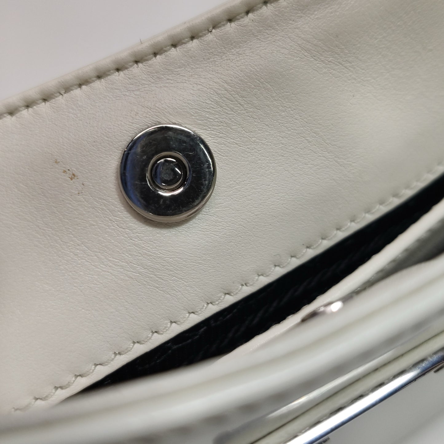 Prada - Spazzolato Leather Hobo Shoulder Bag 1BC499 - Spazzolato leather - White - (Medium)