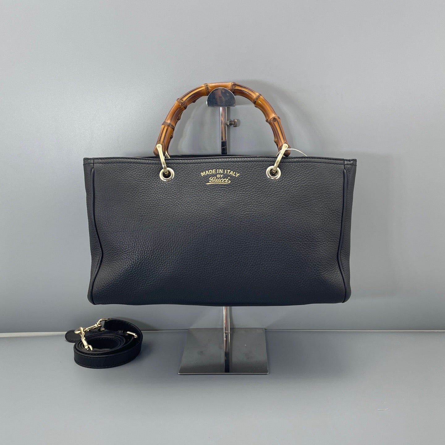 Gucci - Bamboo Handle Tote - Leather - Black - (medium)