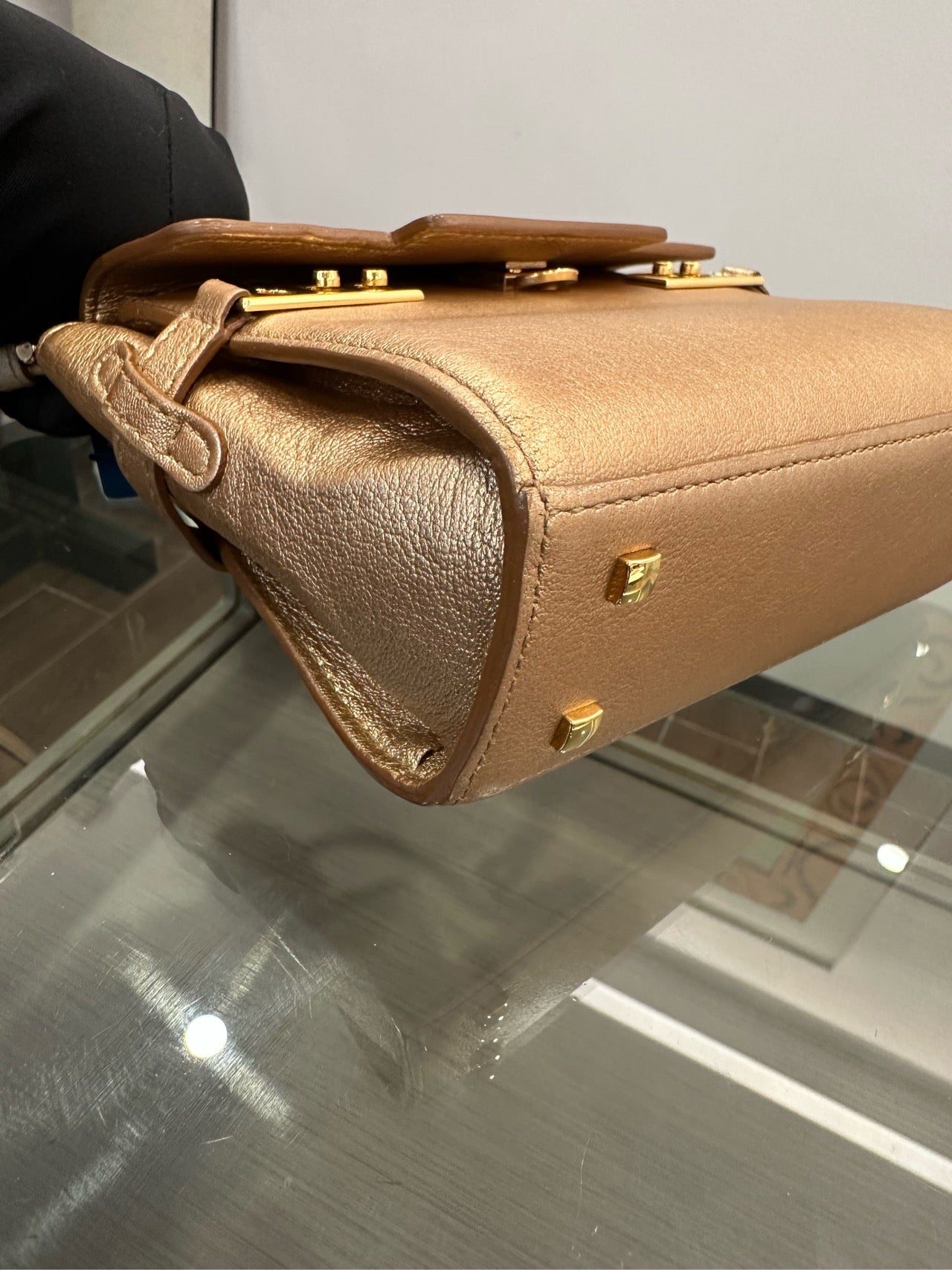 Delvaux - Tempete Micro - Leather - Gold - (mini)