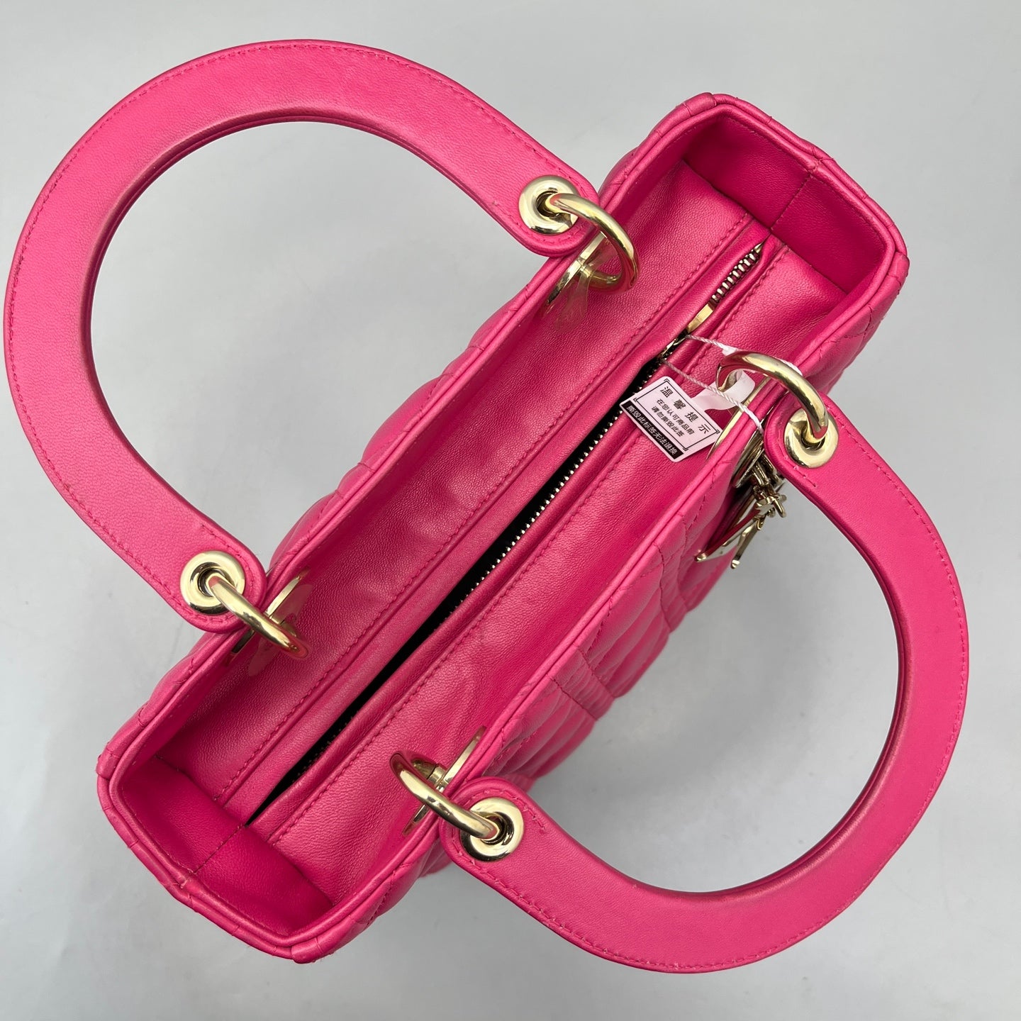 Dior - Lady Dior - Lambskin leather - Pink - (medium)