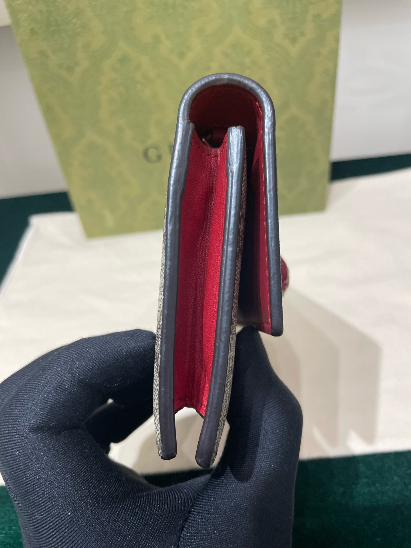 Gucci - GG Supreme Cherry Mini Bag - Coated canvas and leather - Beige with Red accents - (mini)