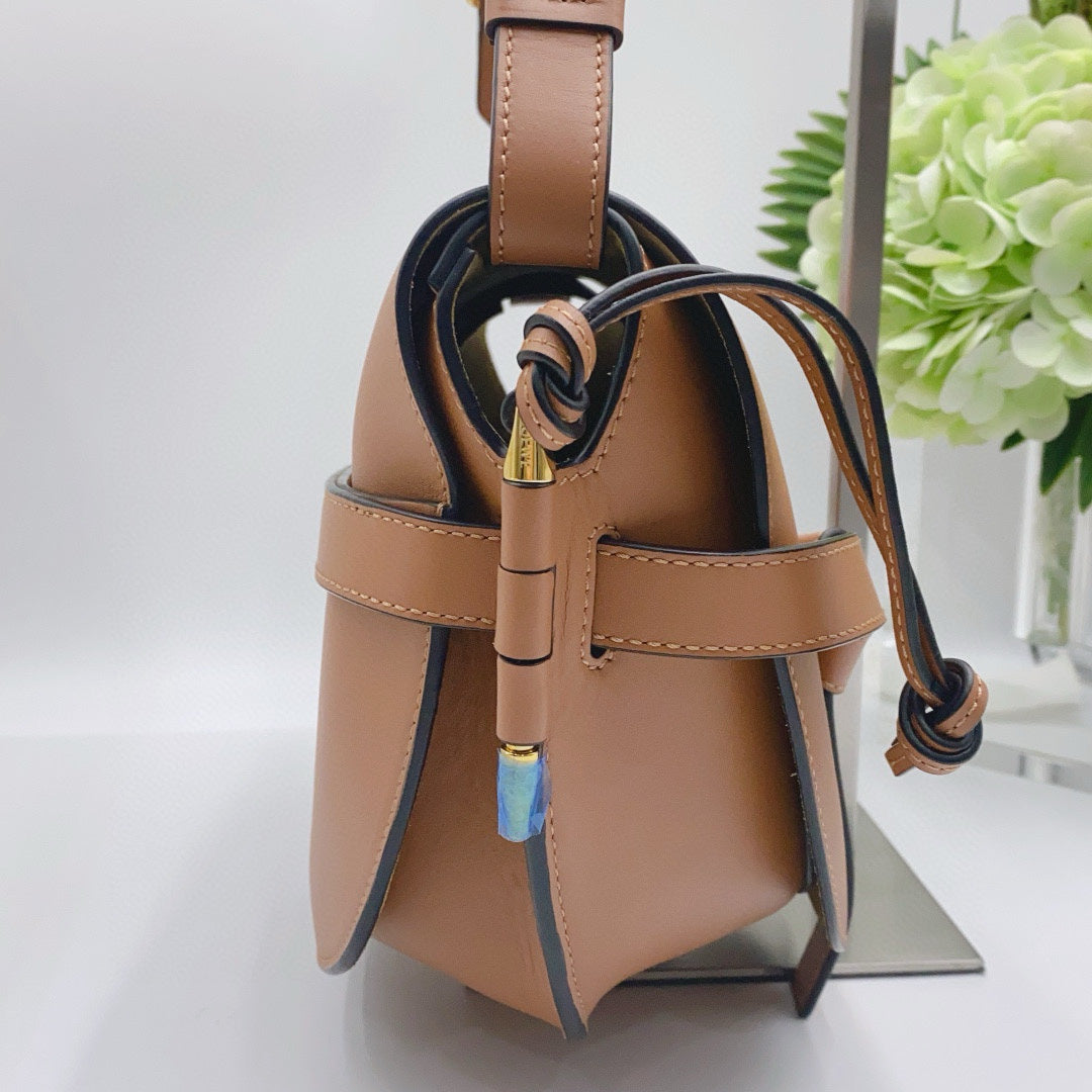 Loewe - Gate Small Dual Bag - Leather - Brown - (Mini)