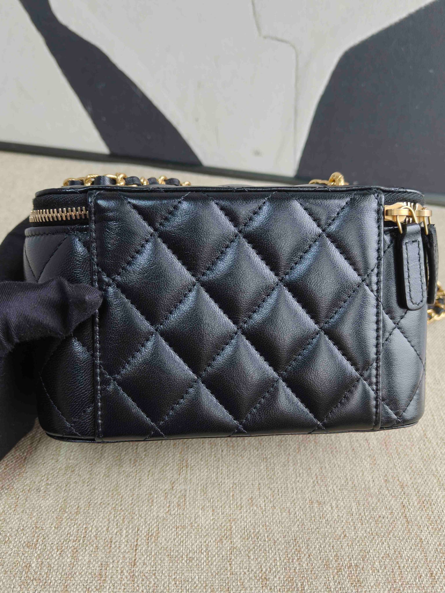 Chanel - Clutch With Chain - Lambskin leather - Black - (mini)