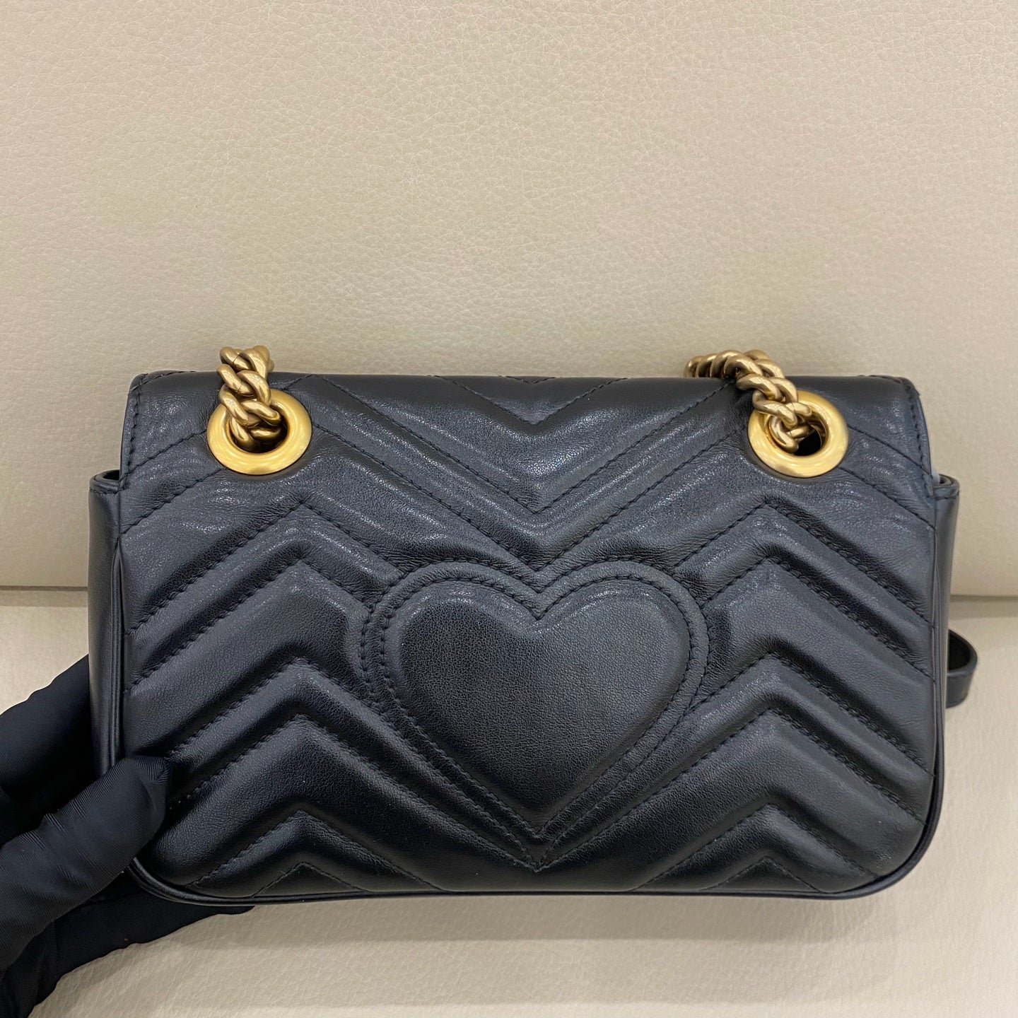 Gucci - GG Marmont Matelassé Mini Bag - Leather - Black - (mini)