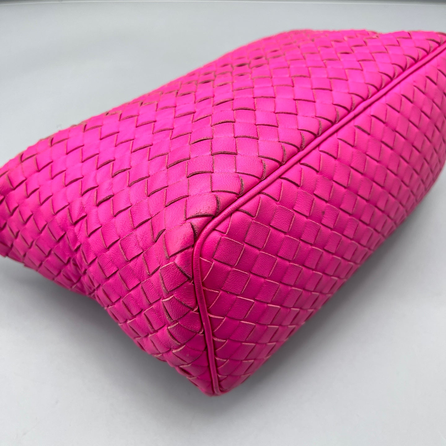 Bottega Veneta - Intrecciato Lunchbox Bag - Nappa leather - Hot Pink - (Small)