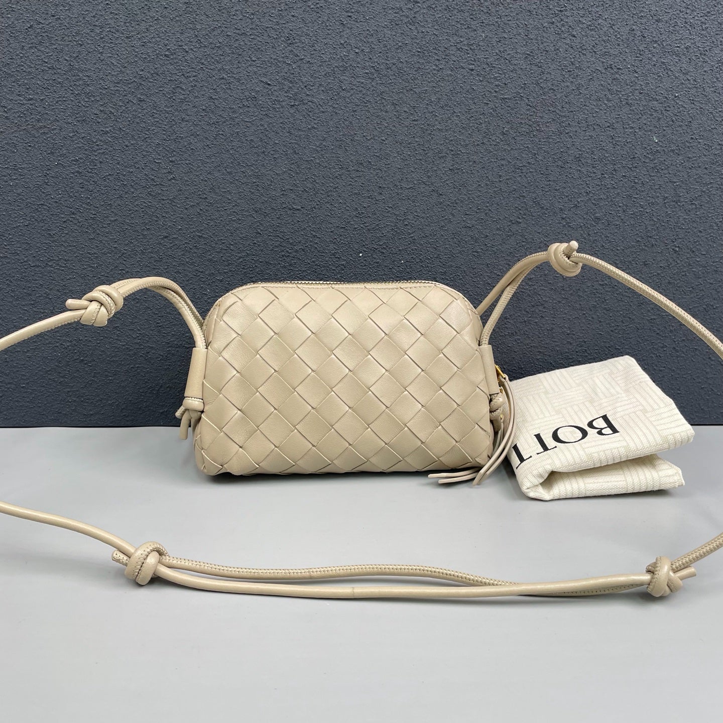 Bottega Veneta - Concert Mini Shell Bag - Leather - Beige - (mini)