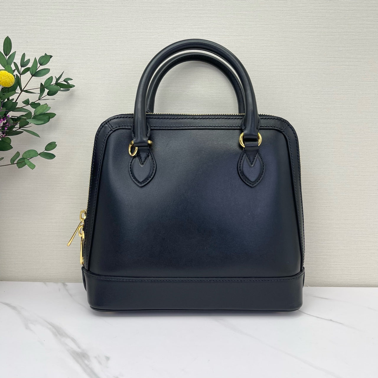 Gucci - 1955 Horsebit Top Handle Bag - Leather - Black - (Small)