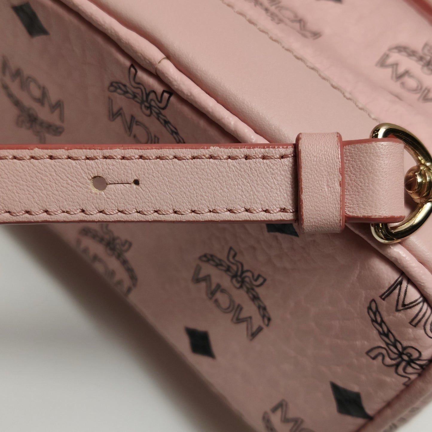 MCM - Stark Mini Backpack - Coated canvas and leather - Pink - (mini)