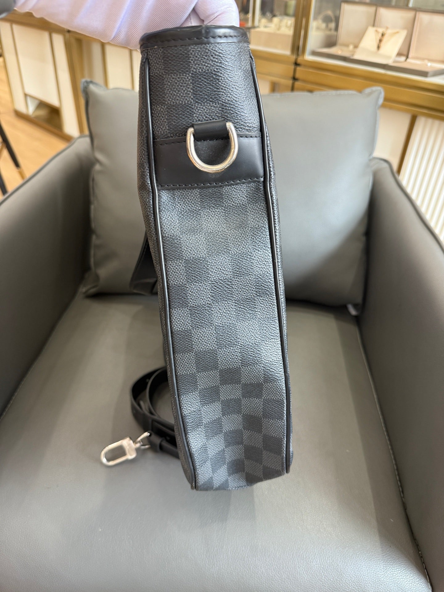 Louis Vuitton - Porte-Documents Jour - Damier Graphite coated canvas with leather trim - Grey - (Medium)