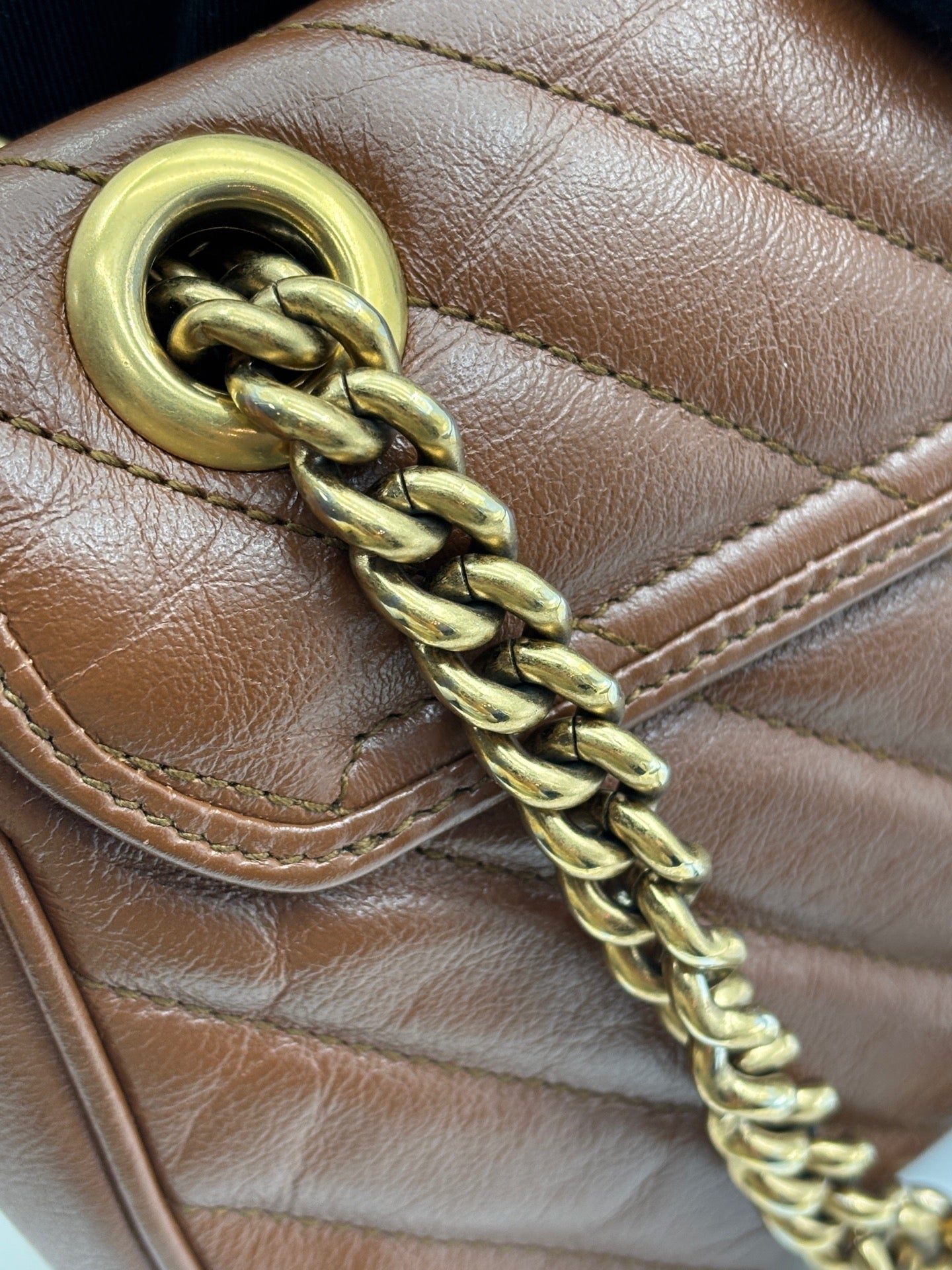 Gucci - GG Marmont - Leather - Caramel - (mini)