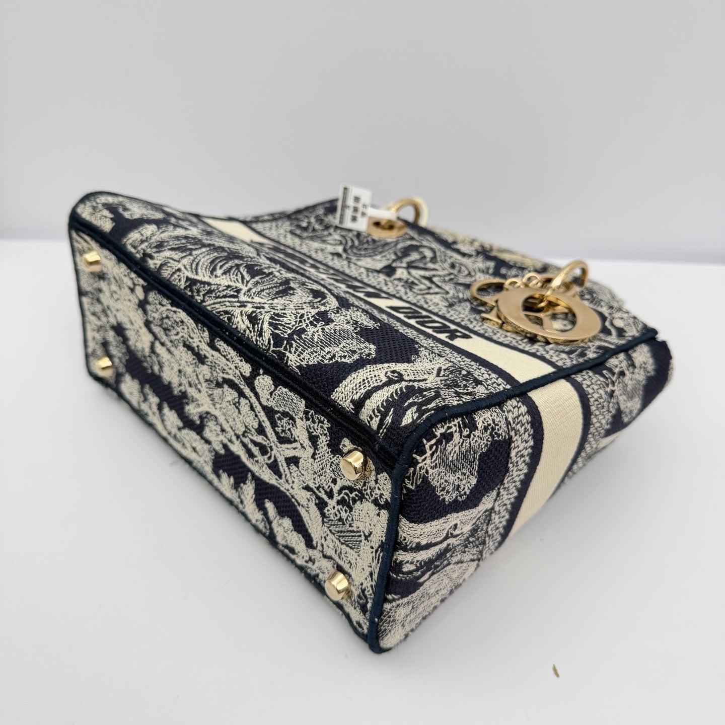 Dior - Lady D-Lite - Canvas embroidery - Navy - (Small)