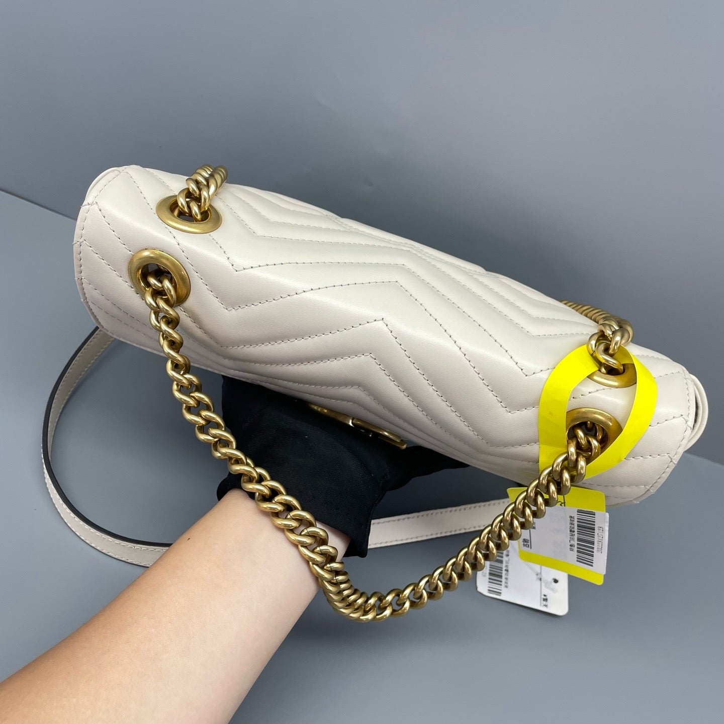 Gucci - GG Marmont Matelassé Shoulder Bag 26 - Leather - White - (medium)