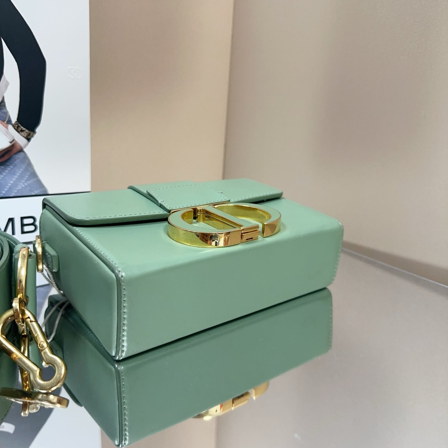 Dior - 30 Montaigne Box Bag Mini - Leather - Green - (mini)