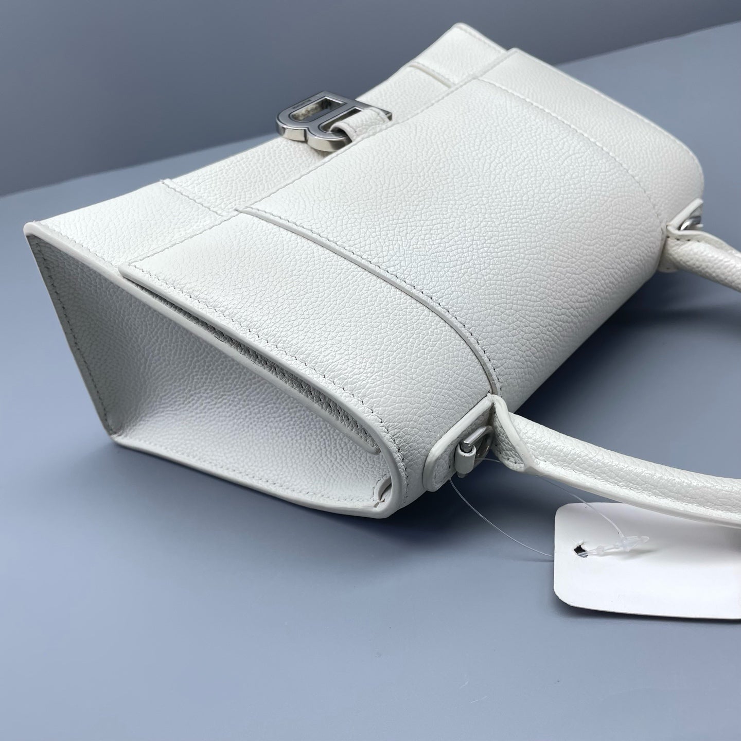 Balenciaga - Hourglass Small Bag - Grained leather - White - (mini)
