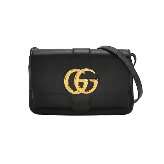 Gucci - GG Marmont Small Shoulder Bag - Leather - Black - (small)