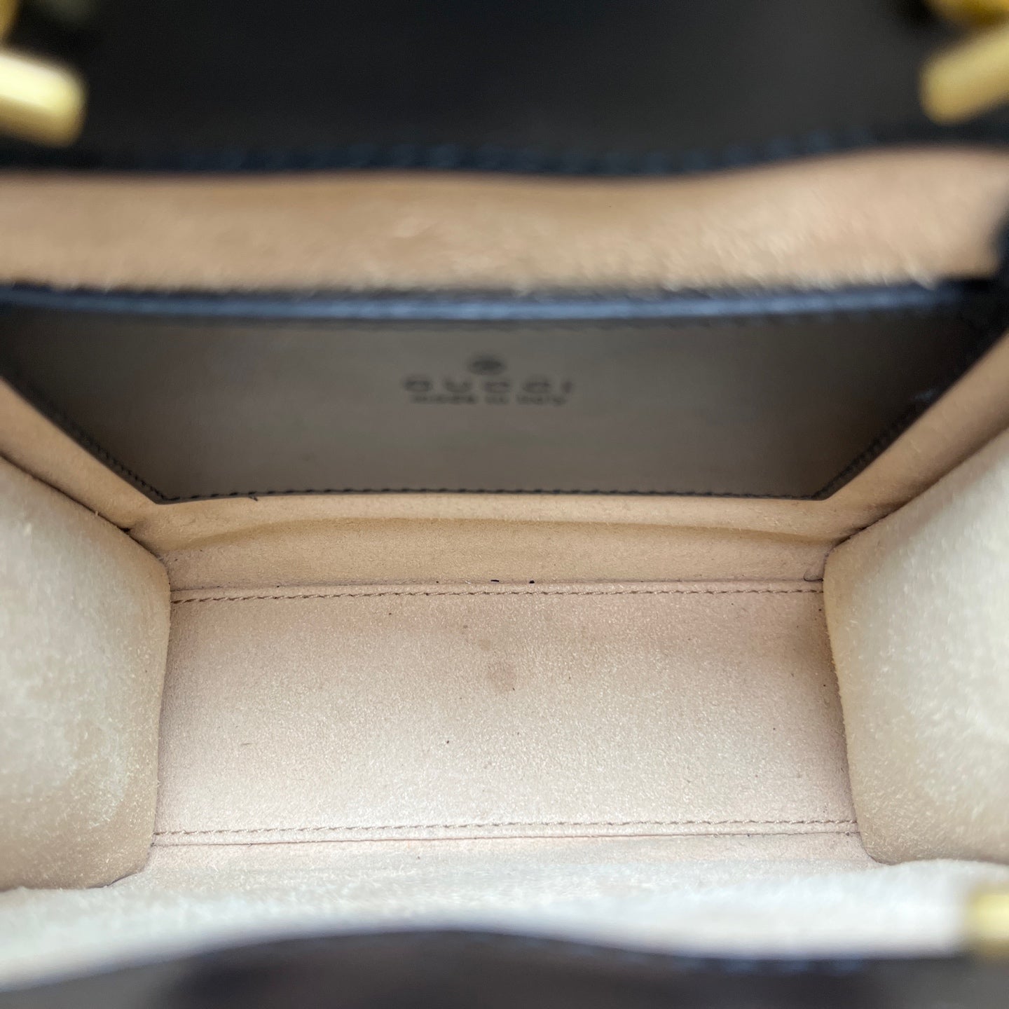 Gucci - GG Marmont Mini Top Handle Bag - Leather - Black - (mini)