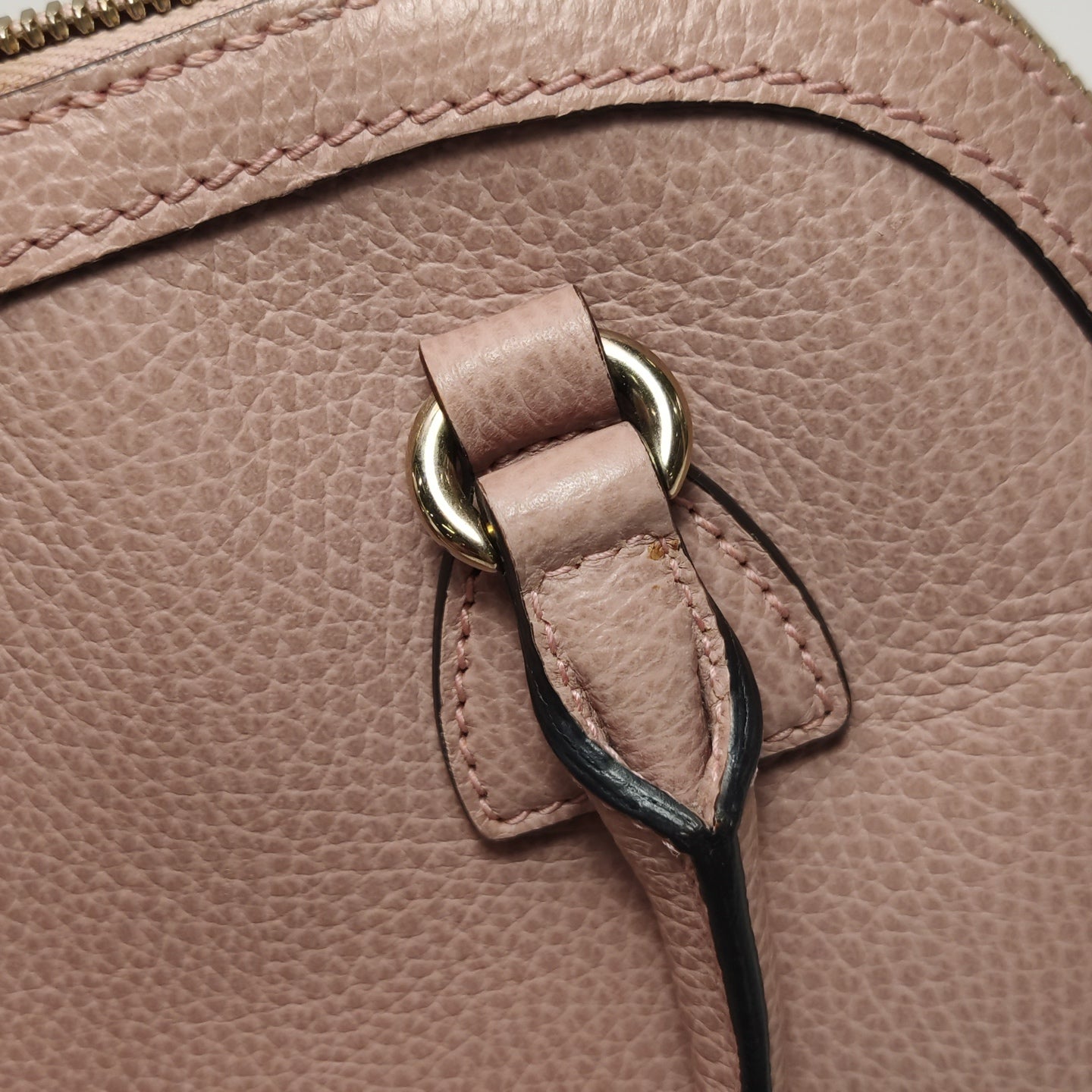 Gucci - Classic Shell Bag - Pebbled leather - Pink - (small)