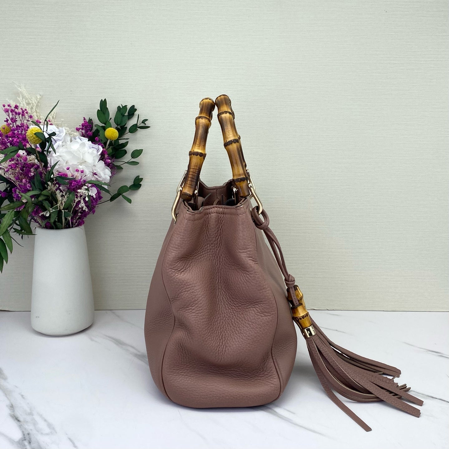 Gucci - Bamboo Shopper Tote - Leather - Pink - (Small)