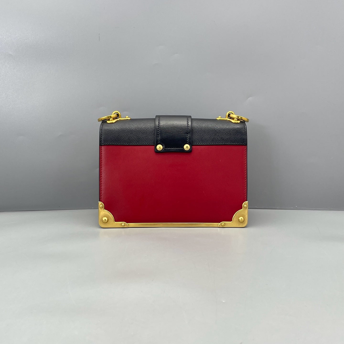 Prada - Cahier Bag - Leather - Red with Black accents - (small)