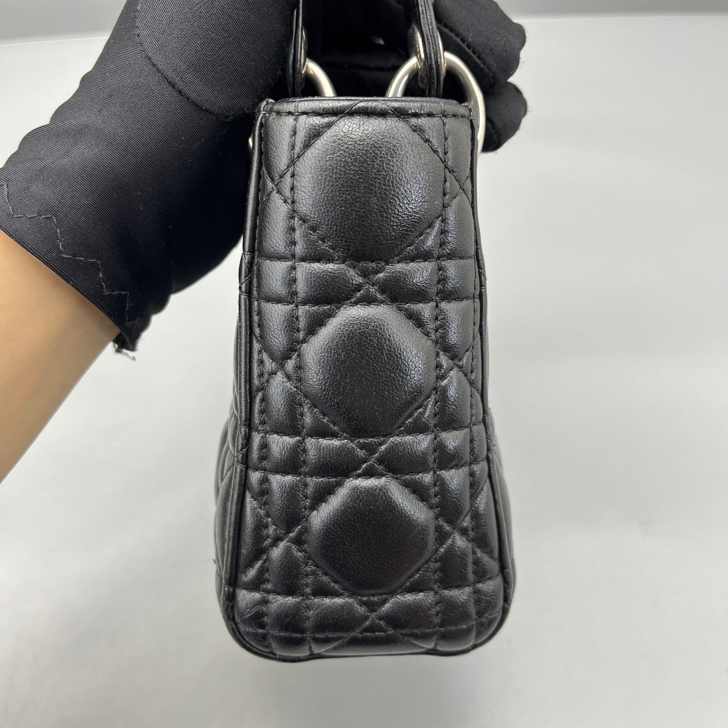 Dior - Lady Dior - Lambskin leather - Black - (mini)