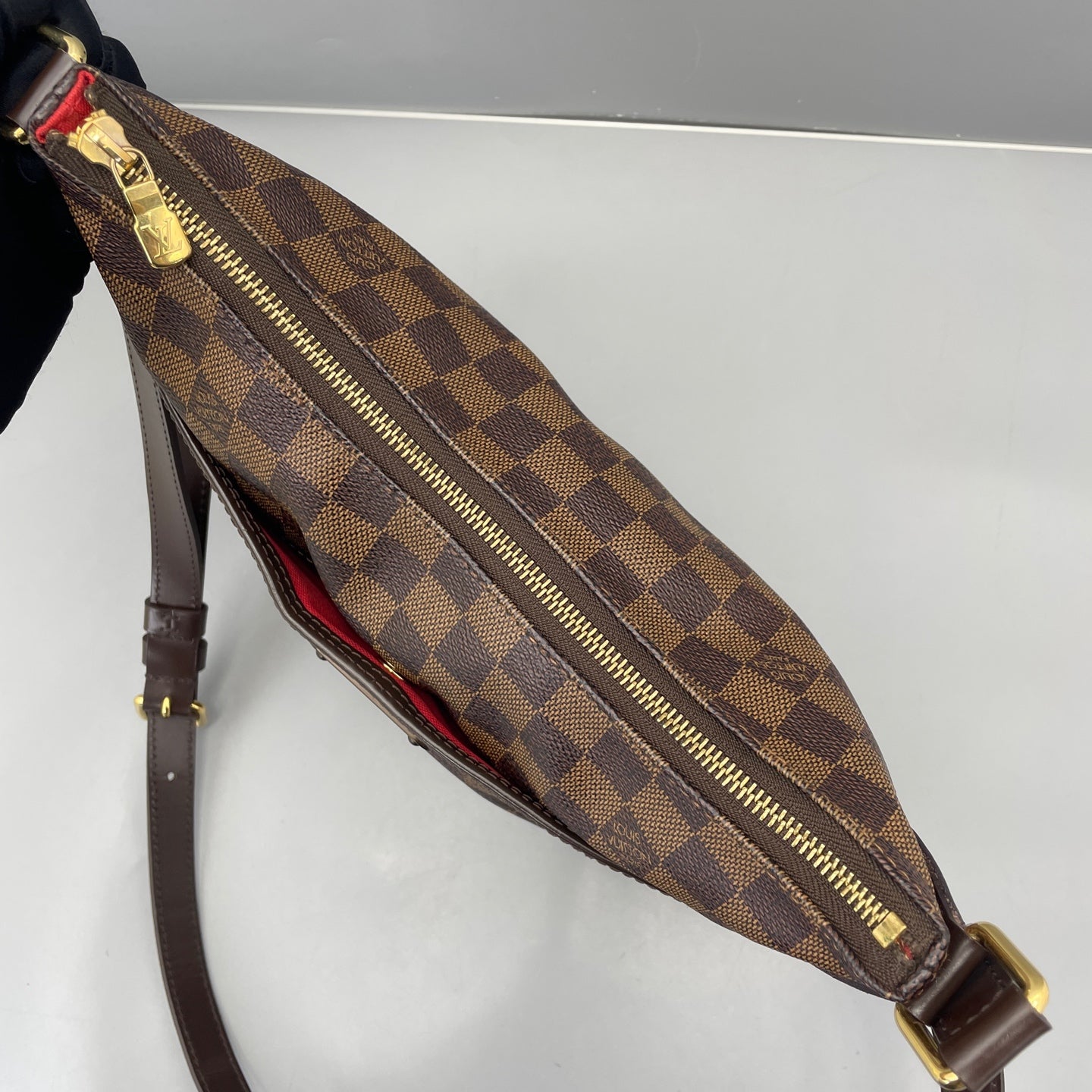 Louis Vuitton - Hobo Crossbody Bag - Damier Ebène coated canvas with leather trim - Brown - (medium)