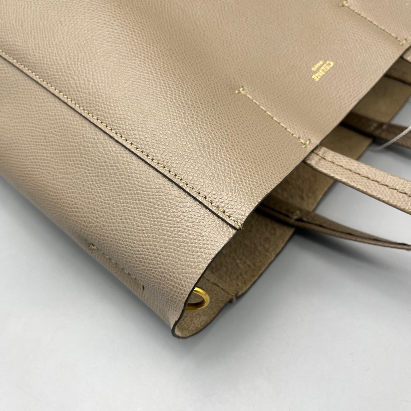 Celine - Bucket Tote Bag - Grained calfskin leather - Grey - (medium)