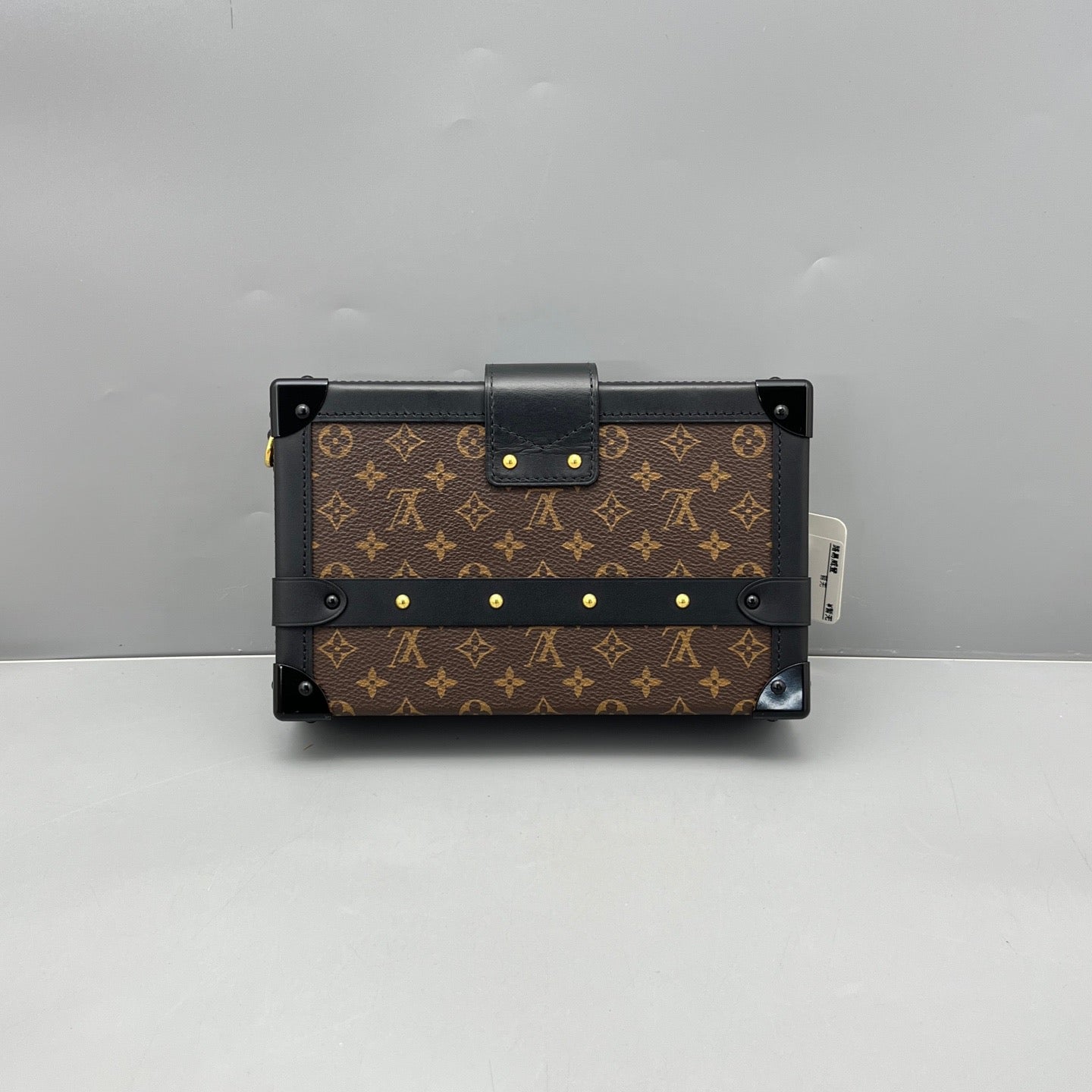 Louis Vuitton - Petite Malle Hard Box Clutch - Monogram coated canvas with leather trim - Brown - (mini)