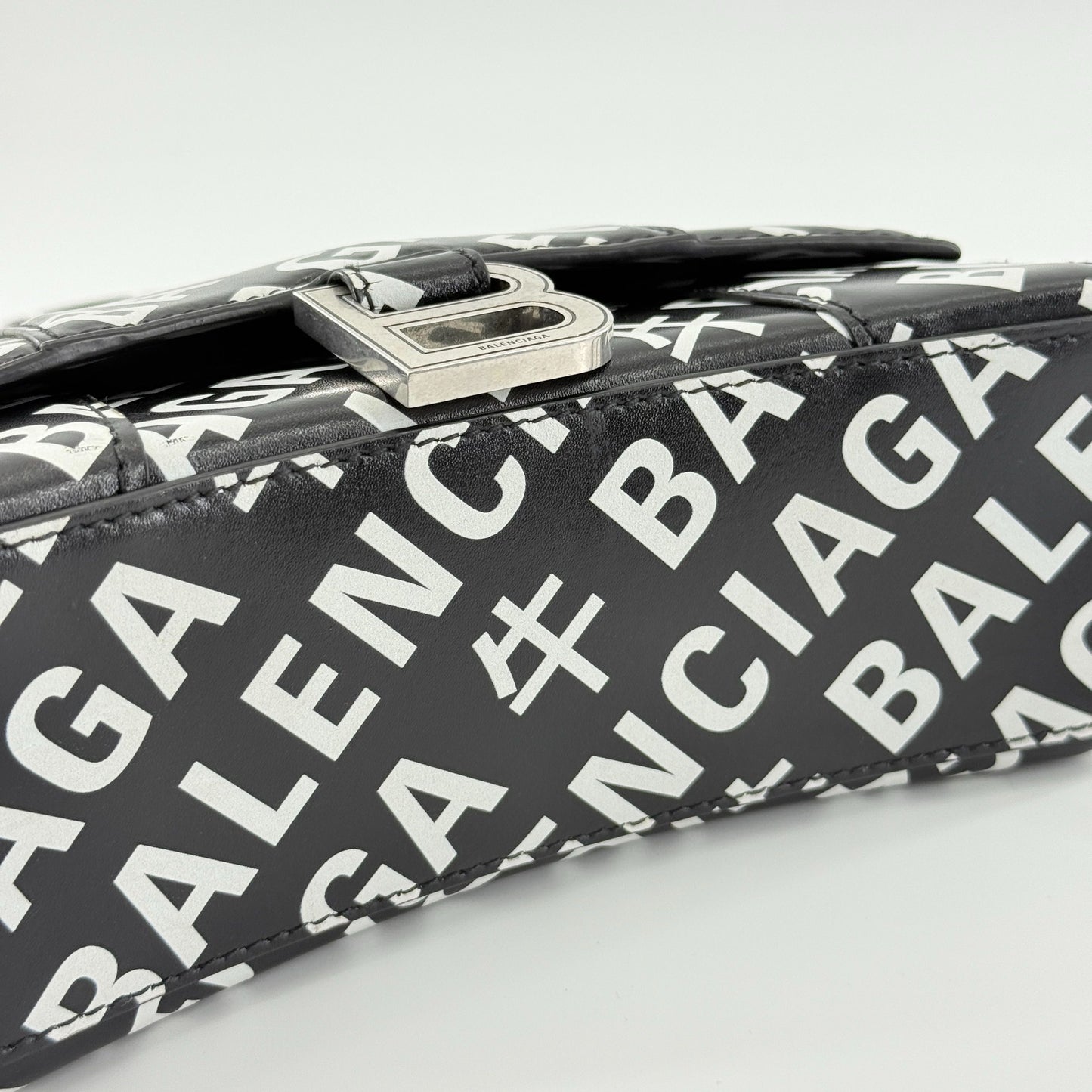 Balenciaga - Hourglass XS Year of the Ox Limited Edition - Leather - Black and White - (mini)