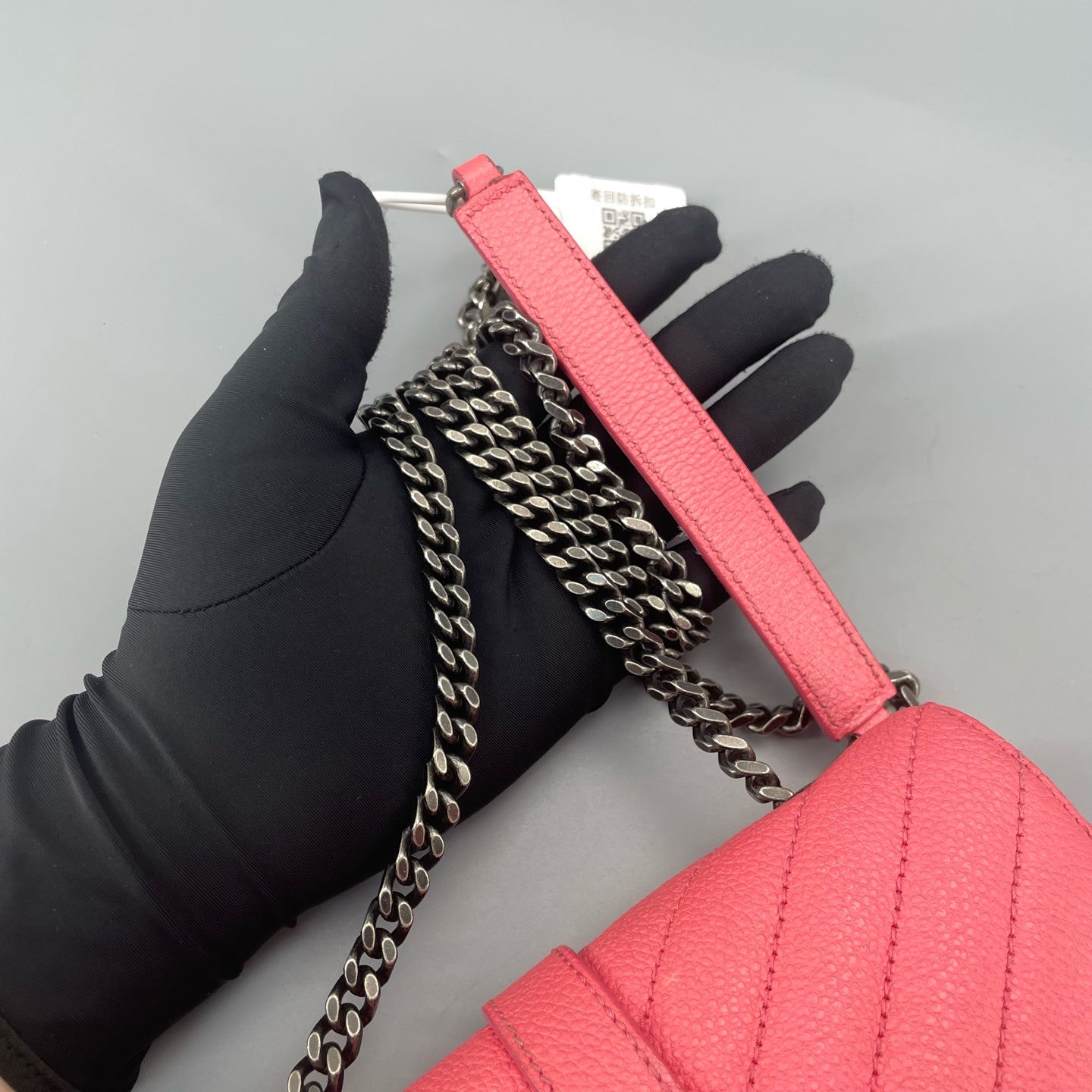 Saint Laurent - College Mini Messenger Bag - Leather - Pink - (mini)