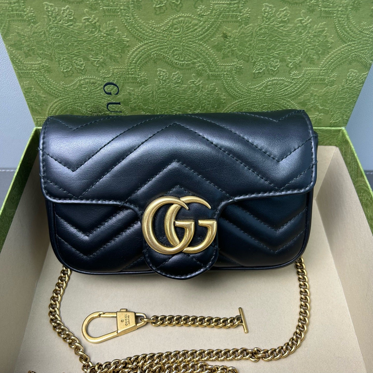 Gucci - GG Marmont - Leather - Black - (mini)