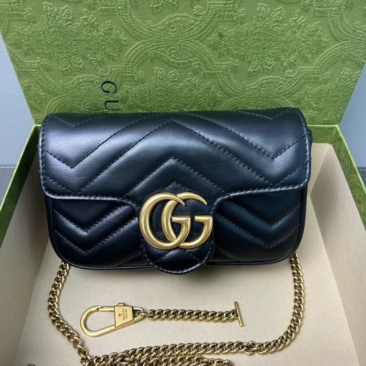Gucci - GG Marmont - Leather - Black - (mini)