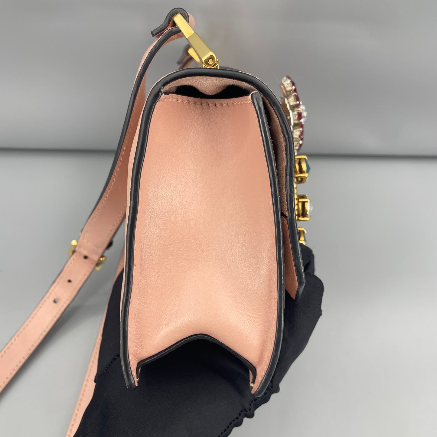 Miu Miu - Gemstone Shoulder Bag - Leather - Pink - (small)