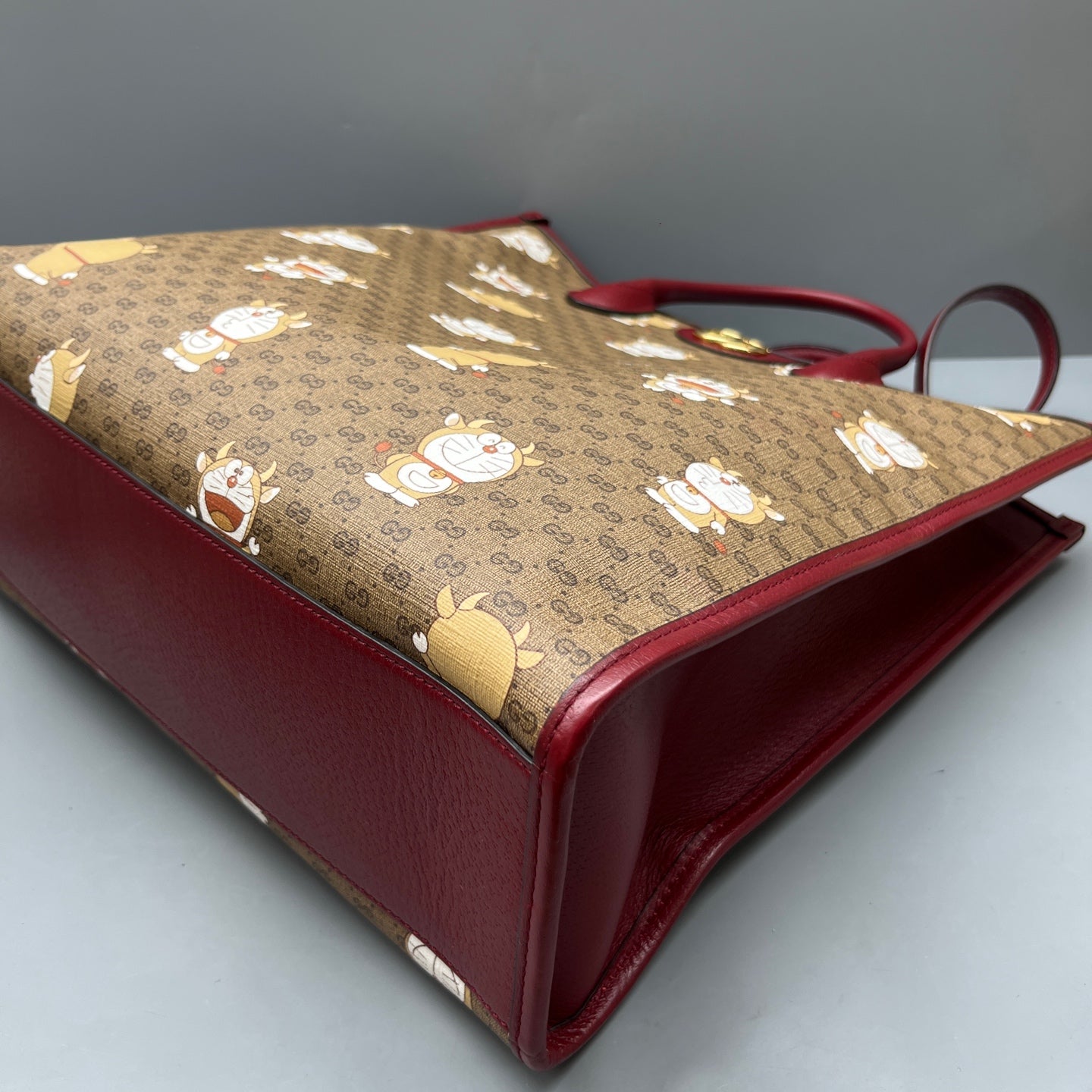 Gucci - Doraemon x Gucci GG Supreme Tote Bag - GG Supreme canvas with leather trim - Multicolour - (Large)