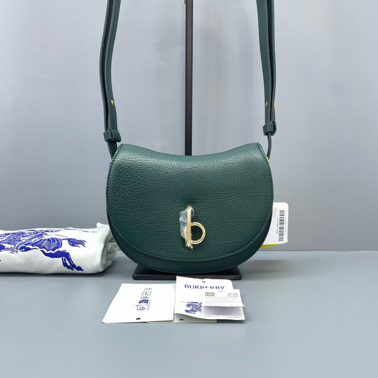 Burberry - Saddle Bag - Leather - Green - (small)