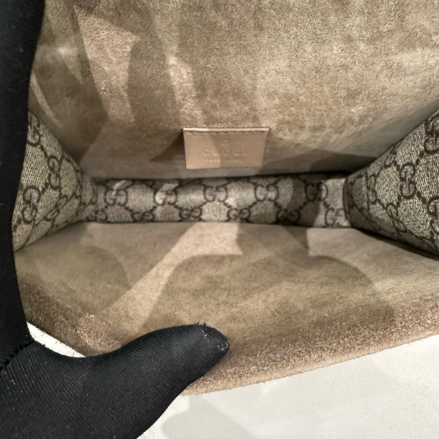 Gucci - Dionysus Super Mini Bag - GG Supreme coated canvas with suede trim - Beige - (super mini)