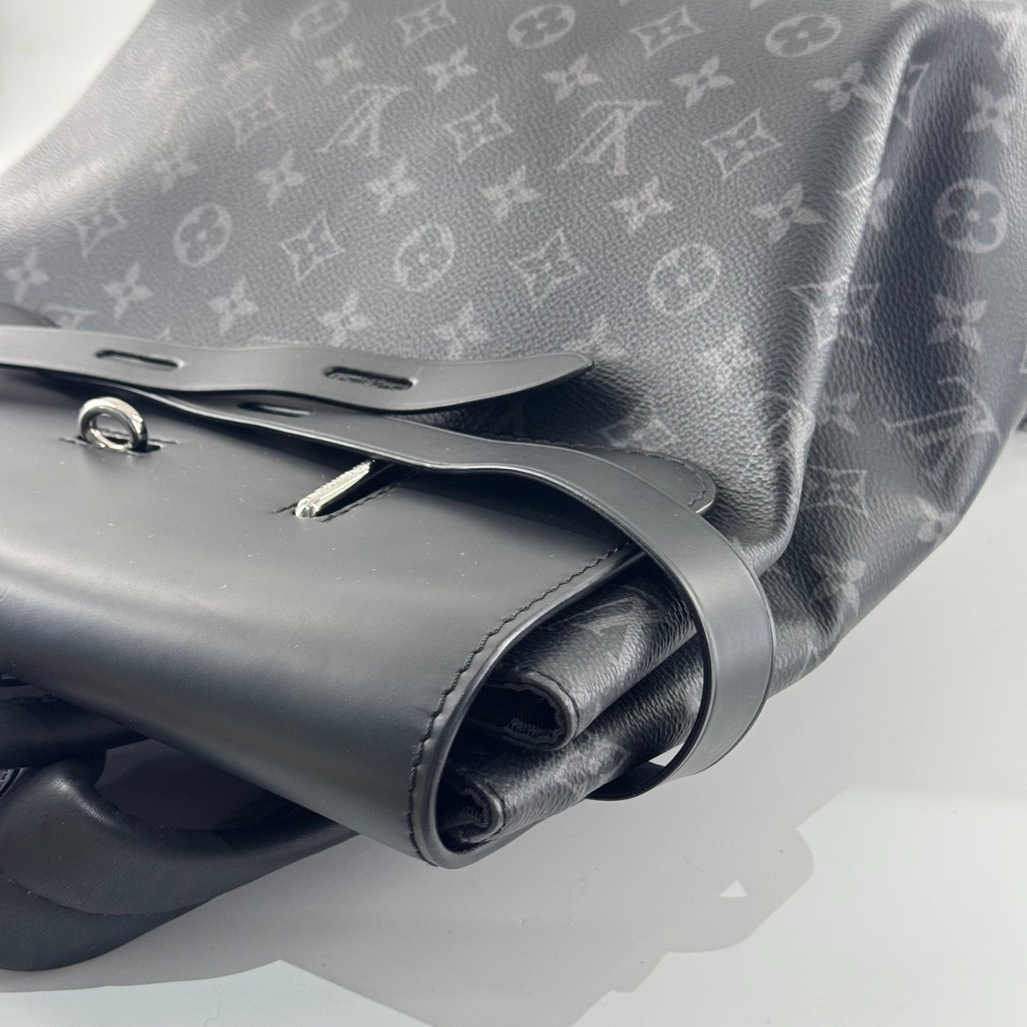Louis Vuitton - Steamer Backpack - Monogram Eclipse coated canvas with cowhide leather trim - Black - (Large)