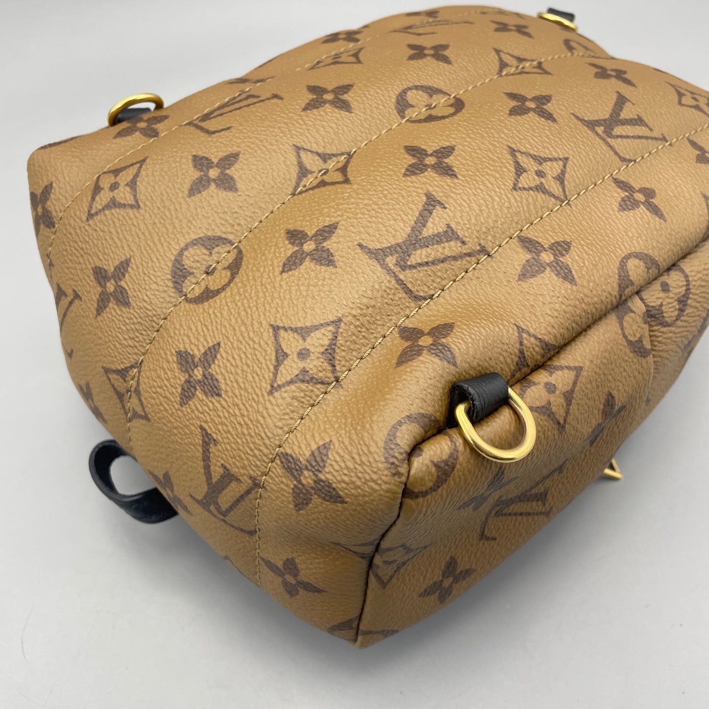 Louis Vuitton - Palm Springs Mini Backpack - Monogram Canvas with leather trim - Brown - (mini)